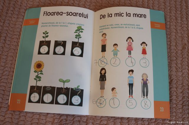 Cinci cărți cu activități pentru copii - 4-7 ani