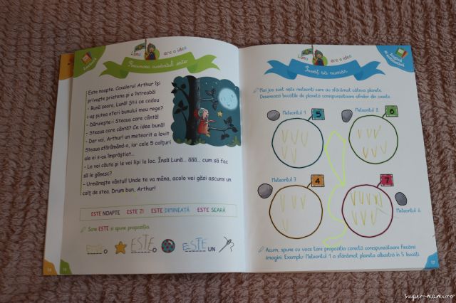 Cinci cărți cu activități pentru copii - Caiet de jocuri și activități pentru copii isteți. Recomandat pentru grupa mare. 5-6 ani