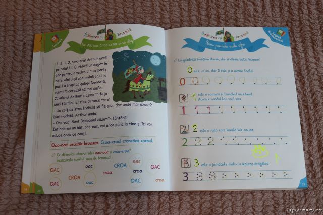 Cinci cărți cu activități pentru copii - Caiet de jocuri și activități pentru copii isteți. Recomandat pentru grupa mare. 5-6 ani
